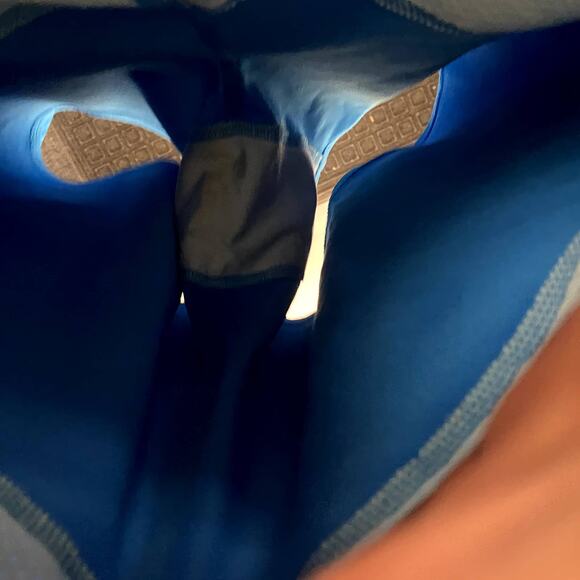 Lucy Activewear Color Block Skort in Blue and Gray - Picture 6 of 6